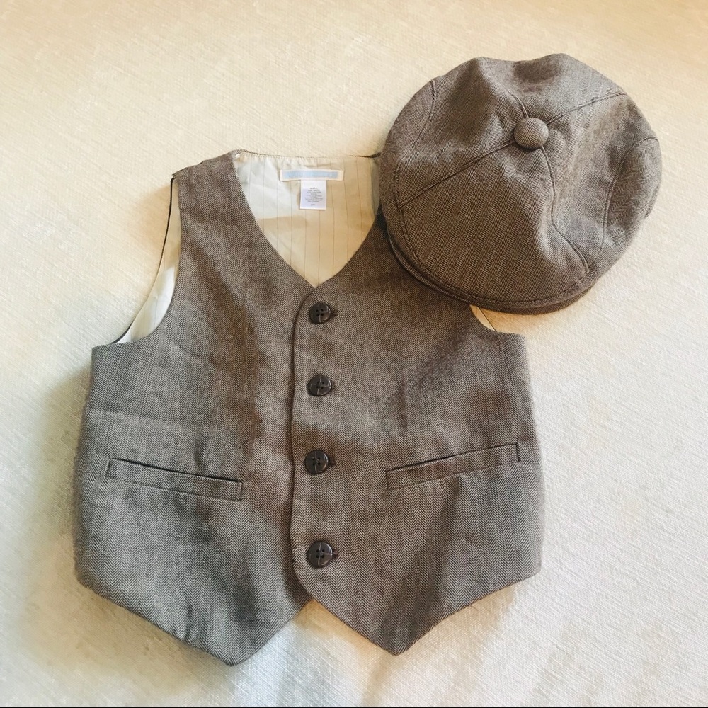 3T Janie and Jack Vest and hat